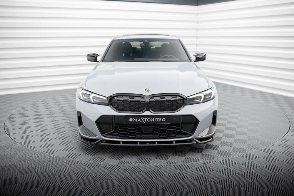 Voorspoiler V.1 BMW M Pakket & M340i G20 / G21 FL Maxton Glans Zwart