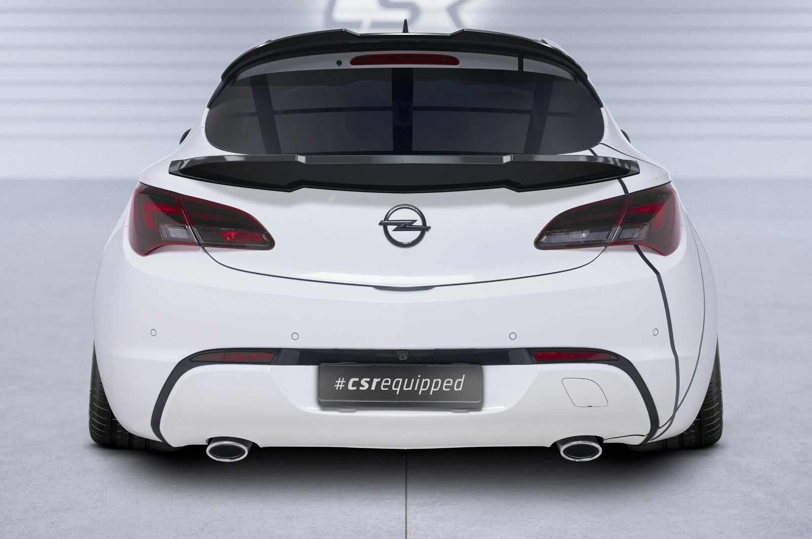 Achterspoiler Opel Astra J GTC OPC-Line glans zwart