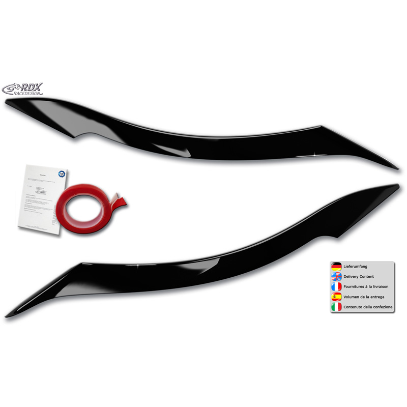 RDX Koplampspoilers  BMW Z4 (E89) 2009-2016 (ABS Glanzend Zwart)