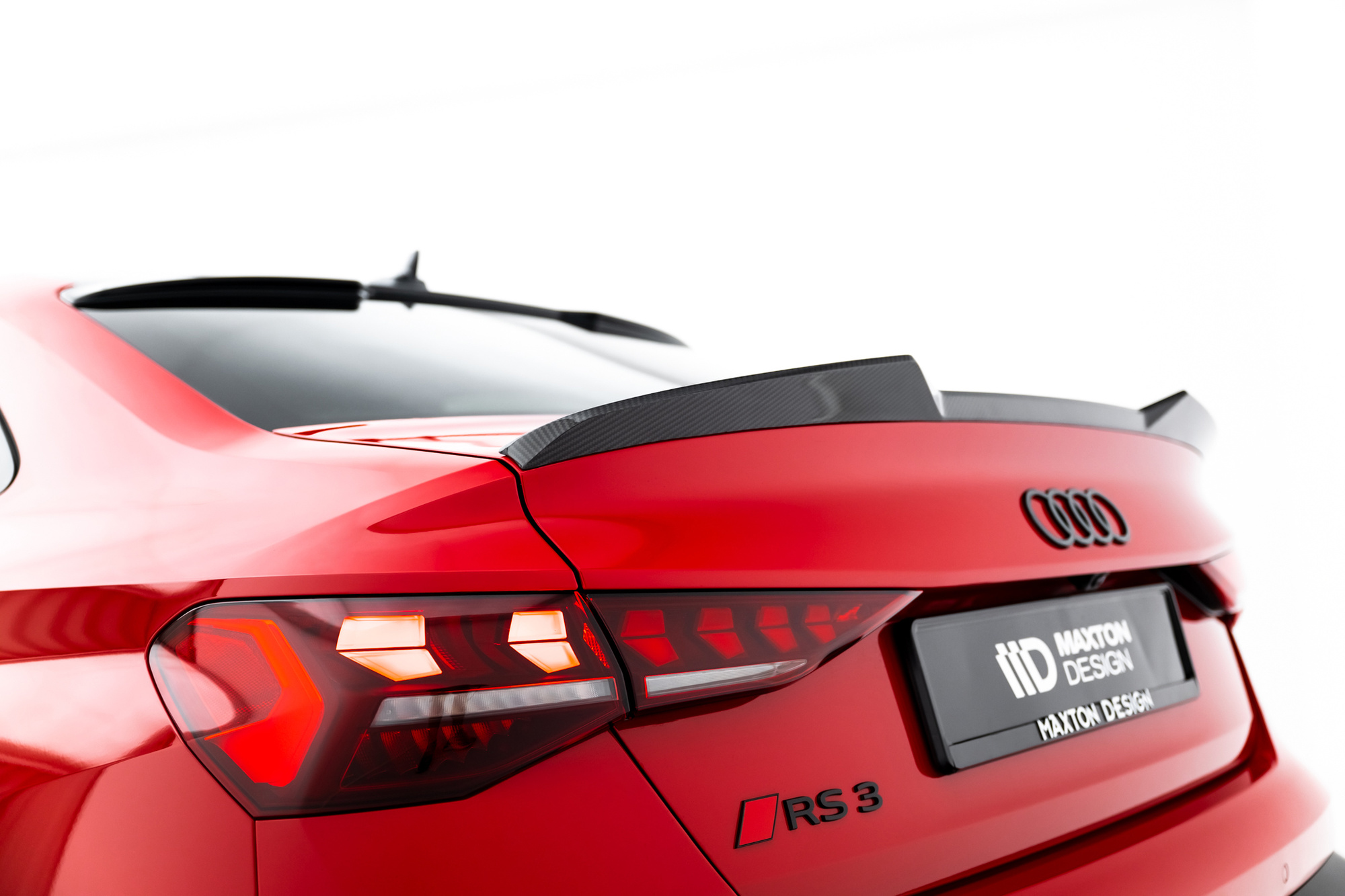 Prepreg Carbon Fiber Tailgate Spoiler Audi RS3 / S3 / A3 S-Line / A3 Sedan 8Y Facelift V.1