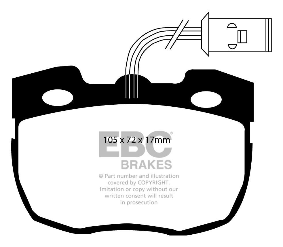 EBC Brakes LAND ROVER Discovery 2.5 TD 89-98 Remblokken voorzijd