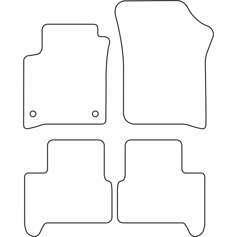 Automatten Velours  Volkswagen e-Up / Skoda e-Citigo / Seat e-Mii 2019-