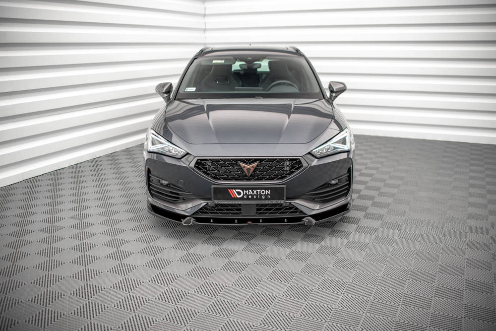 Voorspoiler V.1 Seat Leon Cupra Maxton Glans Zwart