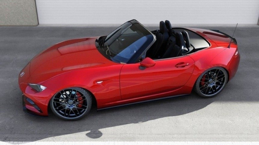 Motorkap verlenging Mazda MX-5 IV Maxton Design glans zwart
