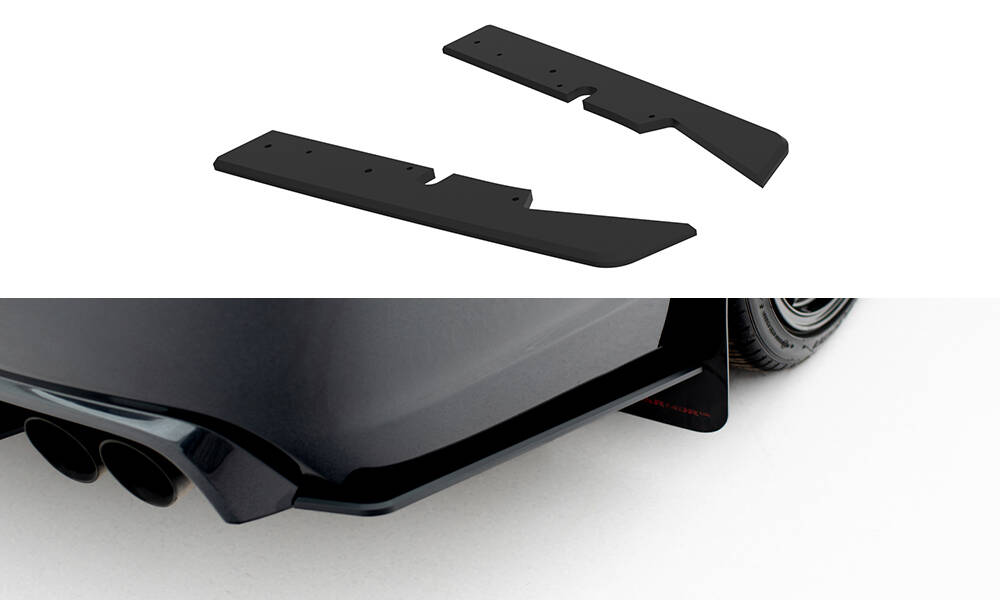 Street Pro Achterzij Spoilers Subaru Impreza WRX STI MK3 Facelift Maxton Glanzend zwart