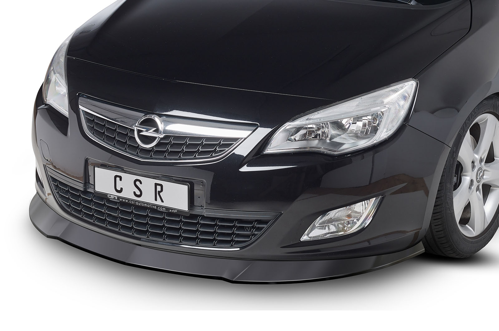 Voorspoiler Opel Astra J Glans Zwart – 2009–09/2012