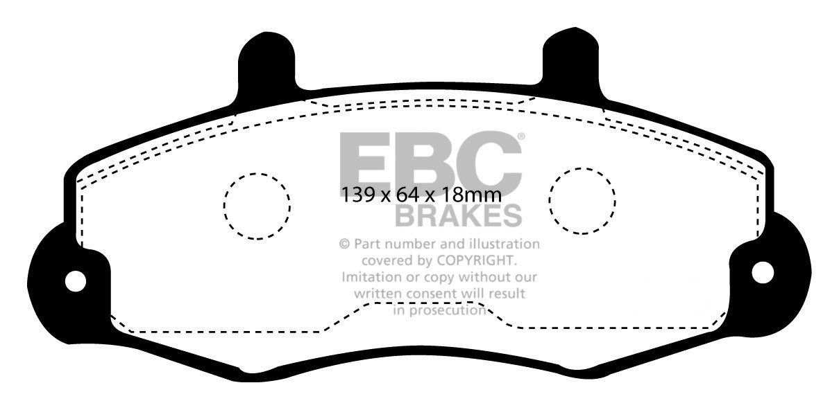 EBC Brakes FORD BEDRIJFSWAGEN Transit 100 91-95 Remblokken voorz