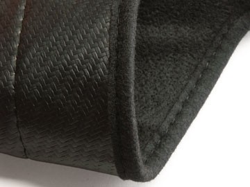Steenslag/Auto Bra Carbon Suzuki SX-4 06-, zwart skai leder