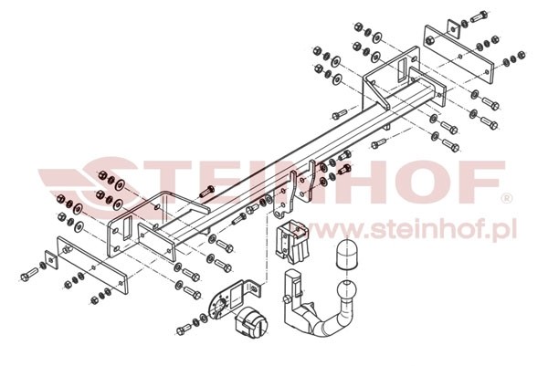 Trekhaak Mercedes W 176 A- Class 09/2012-....