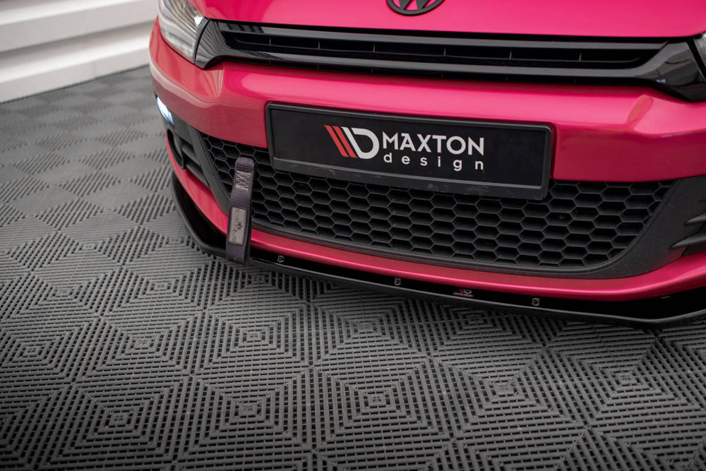Voorspoiler V.1 Volkswagen Scirocco Maxton Glans Zwart