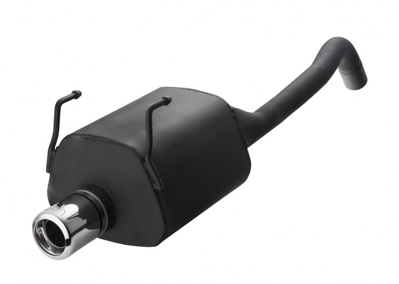 Einddemper Fiat Panda 2003-2012 RVS eindstuk 100mm rond