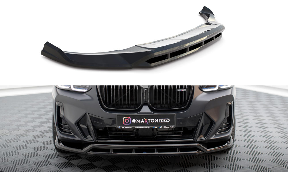 Voorspoiler BMW X3 G01 M Pakket FL Maxton Glans Zwart