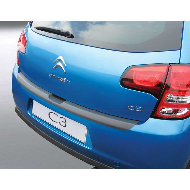 ABS Achterbumper beschermlijst  Citroën C3 2010-2016 Zwart