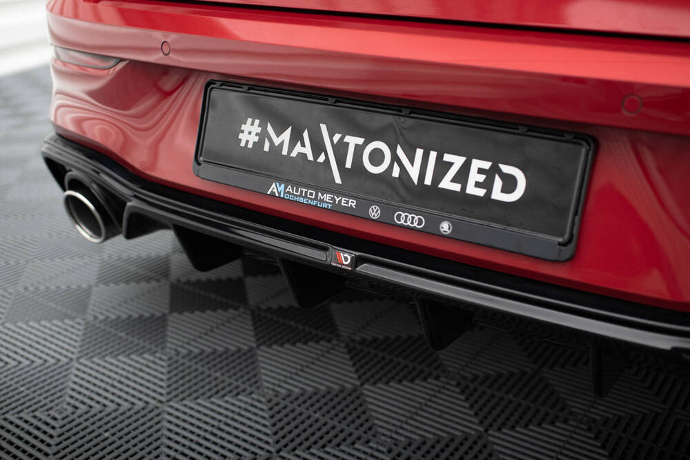 Diffuser VW Golf GTE MK8 + Zwarte Uitlaatsierstukken