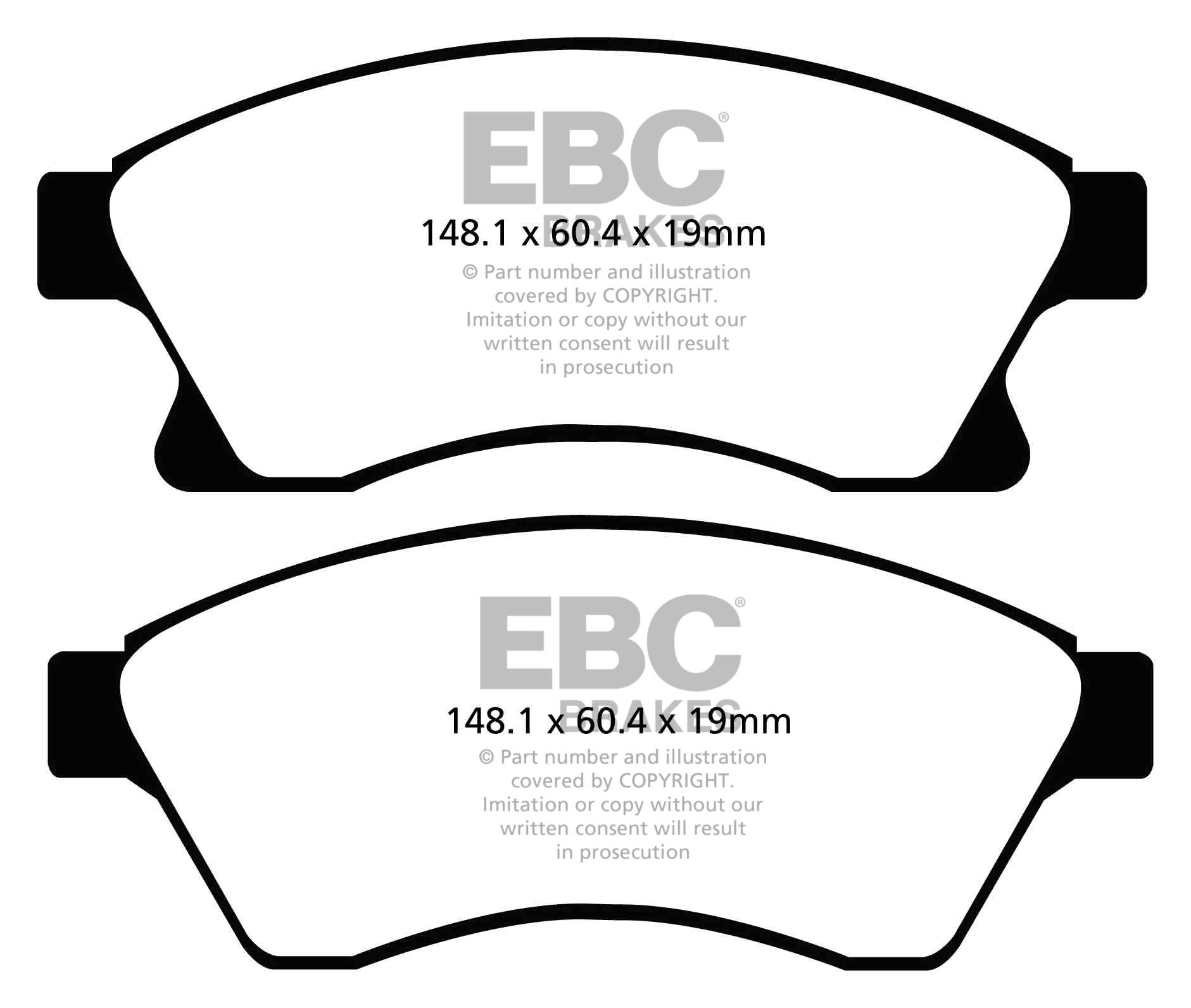 EBC Brakes OPEL Astra J 1.6 Turbo -180 2009-.. Remblokken voorzi