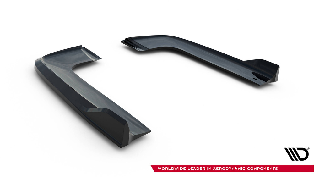 Zijskirts V.3 Mercedes-Benz V-Class Long AMG-Line W447 Maxton Glanzend zwart