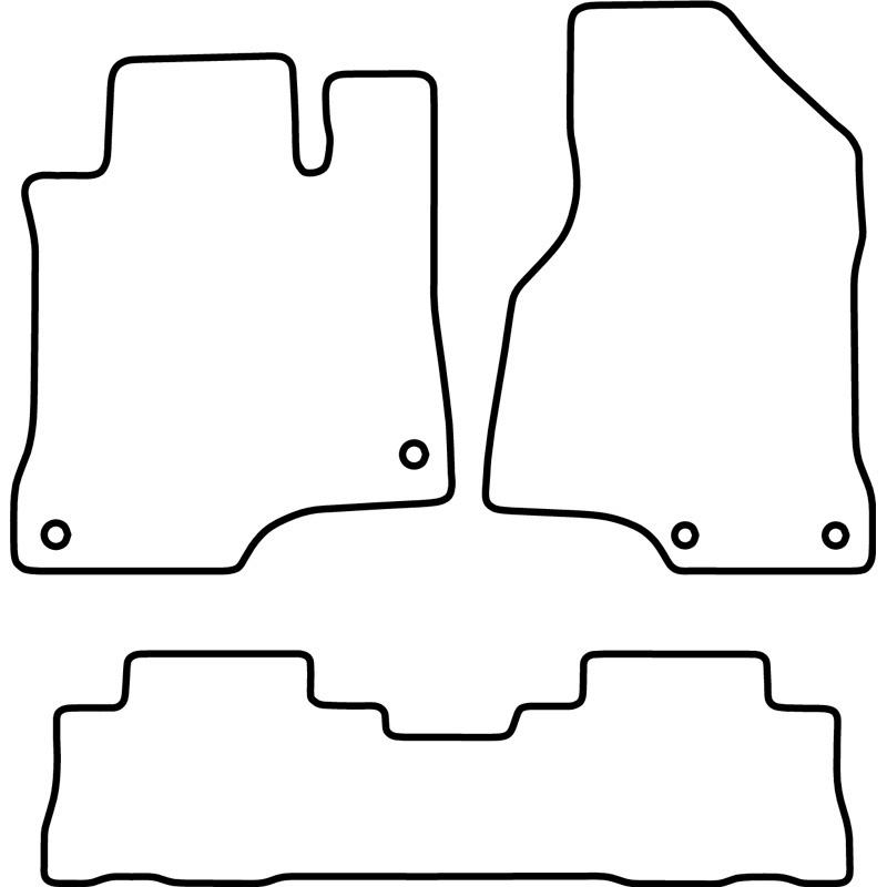 Automatten Velours  Chevrolet Captiva 2011-