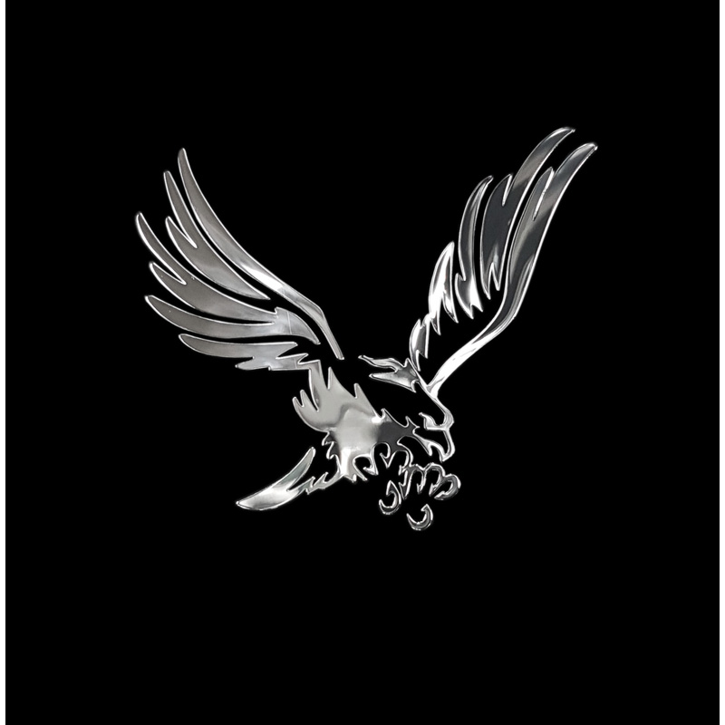 Nikkel Sticker 'Eagle' - 70x60mm