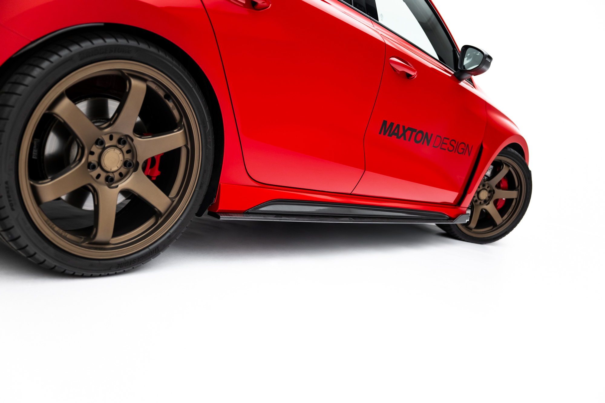 Set of Prepreg Carbon Fiber Zijskirts Audi RS3 Sedan 8Y Facelift – Maxton Design