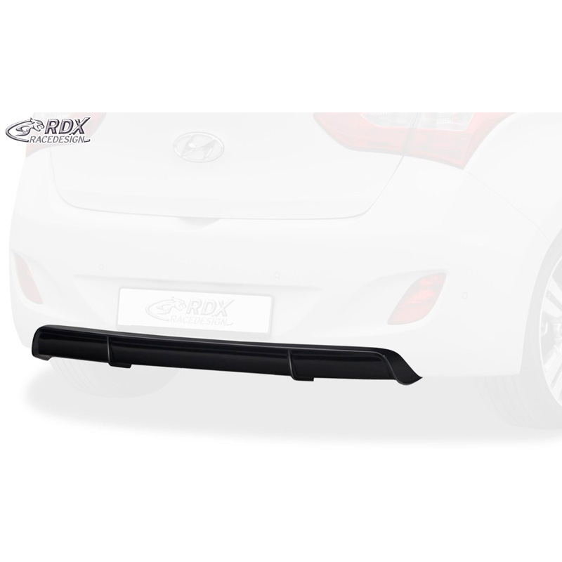 Achterskirt 'Diffusor'  Hyundai i30 (GD) 2012- (ABS zwart glanzend)
