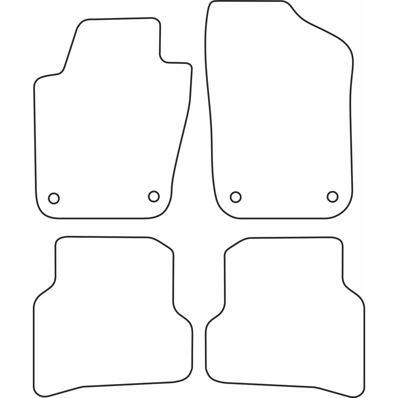 Automatten Velours  Volkswagen Polo 6R & 6C 2009-2017