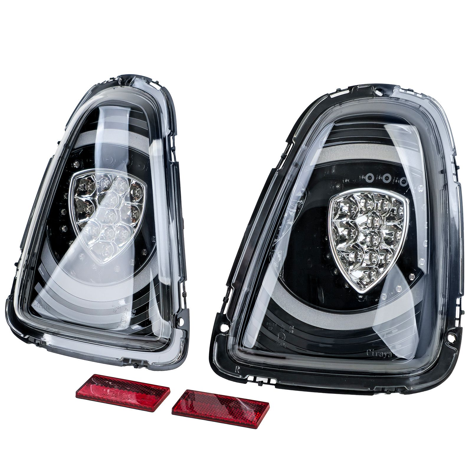 Achterlichten MINI R56 Facelift 10-14 Zwart LED