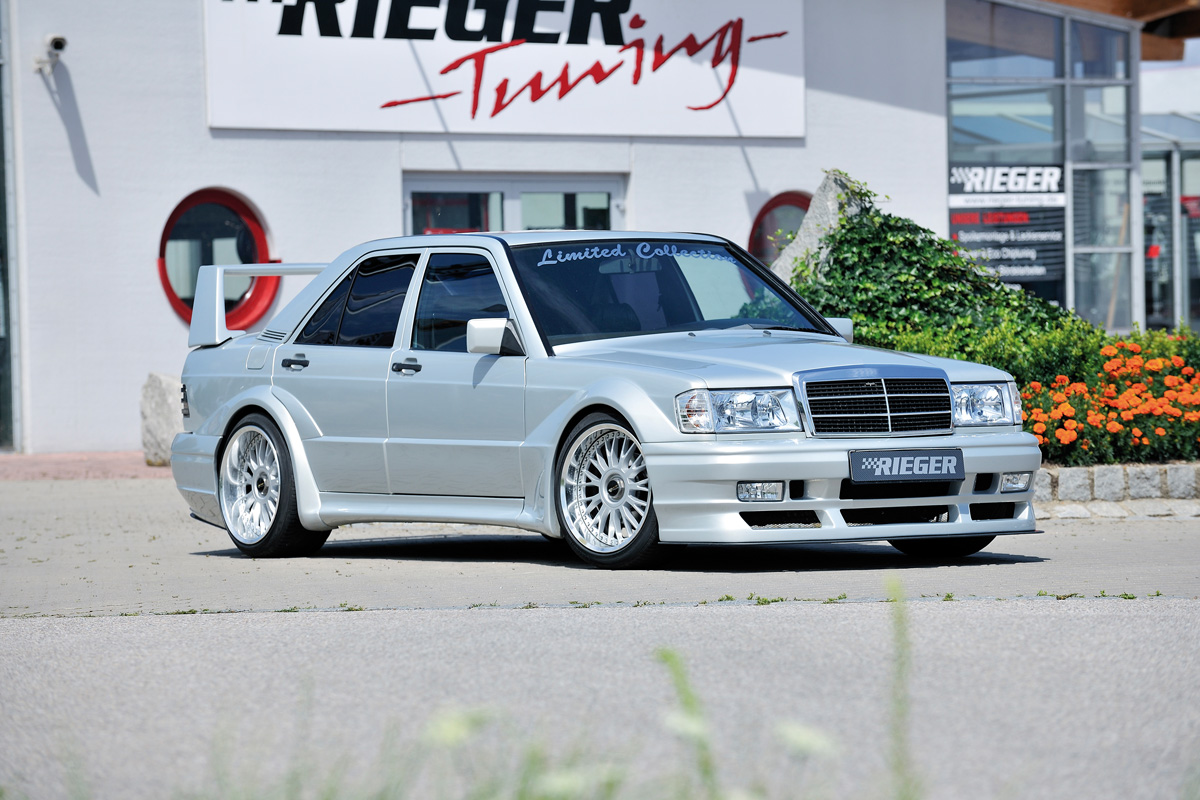Bodykit Mercedes W201 190E Rieger EVO Look Widebody