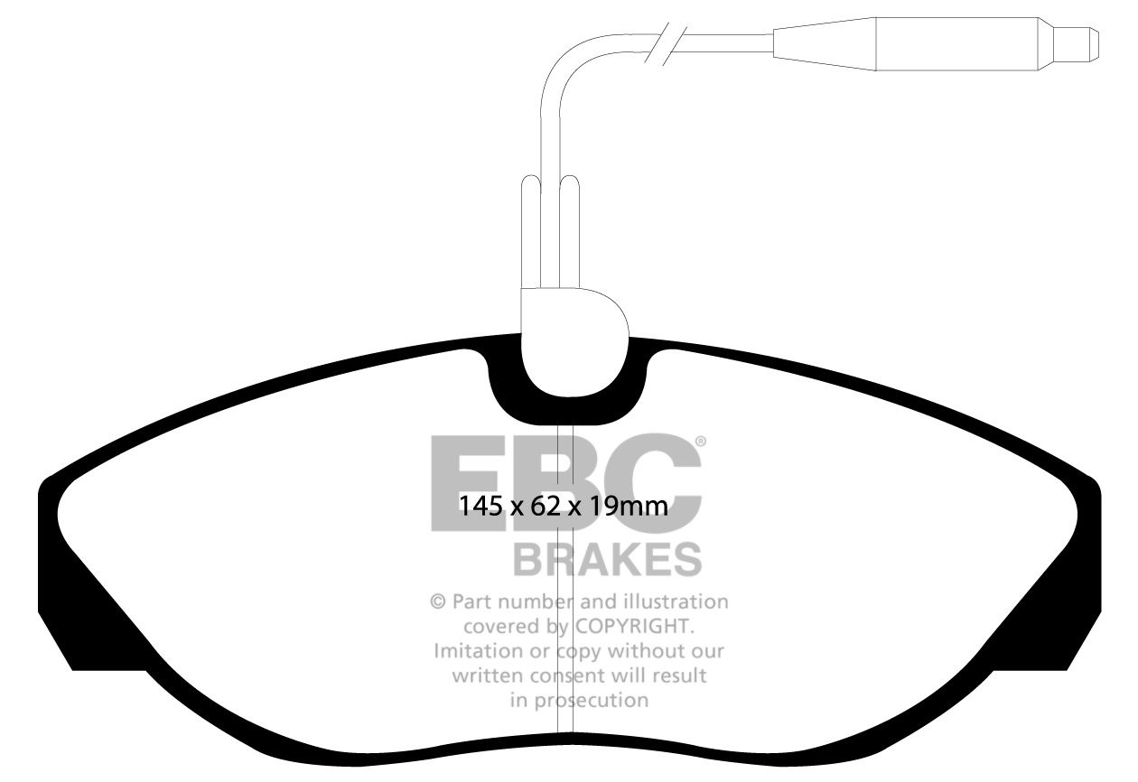 EBC Brakes FIAT BEDRIJFSWAGEN Ducato 2.0 94-99 Remblokken voorzi