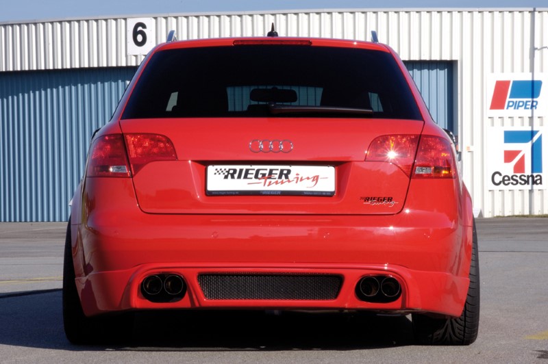 Achterbumper Diffusor duplex Audi A4 8E B7 11.04- Rieger