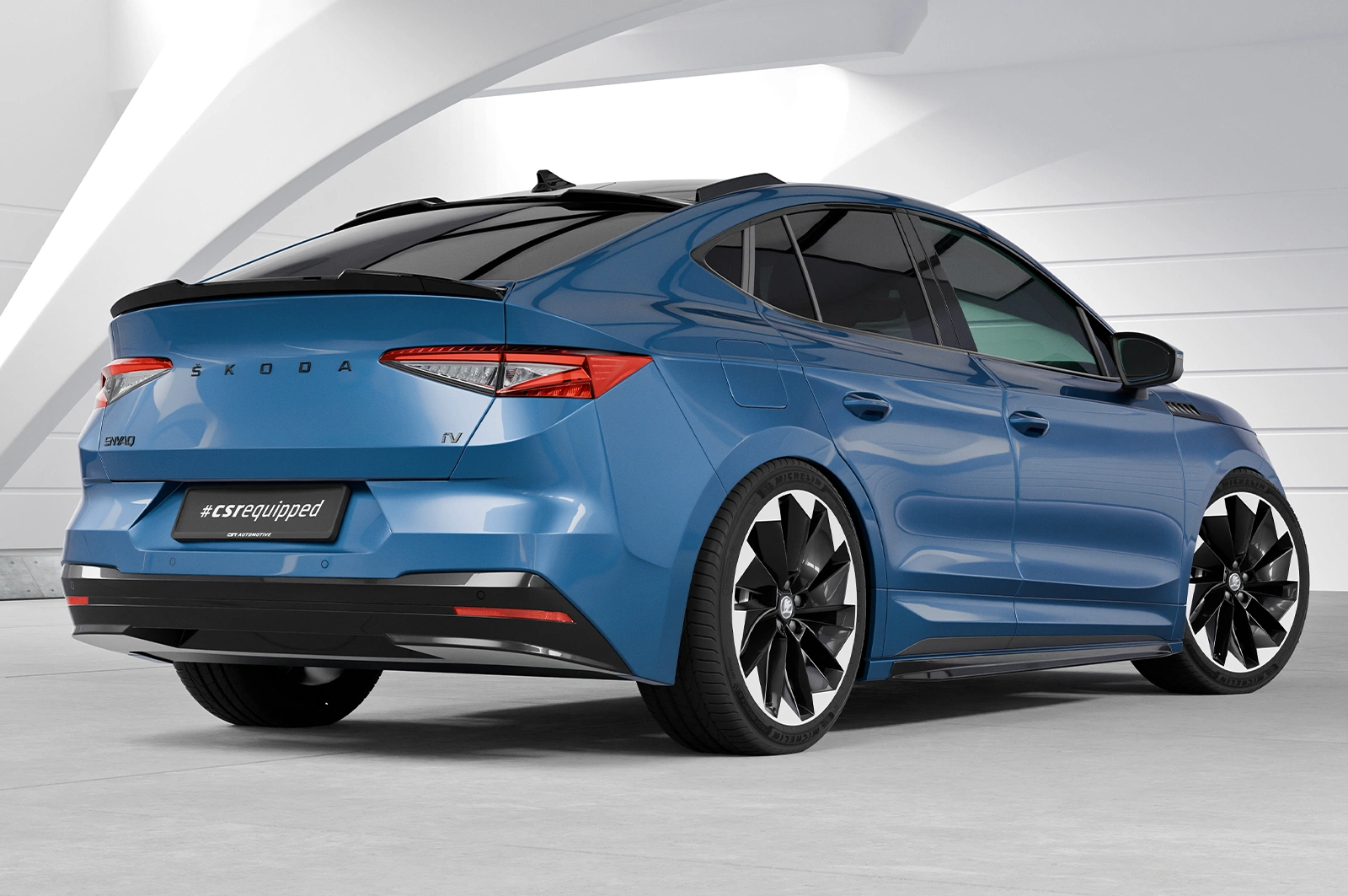 Achterspoiler Skoda Enyaq Coupe glans zwart