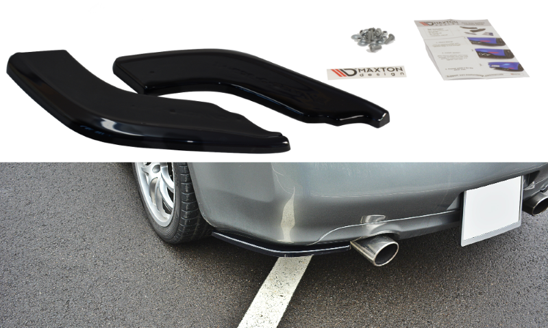 Achterzij Spoilers Infiniti G35 Coupe Glanzend Zwart