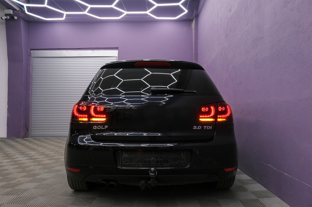 Achterlichten led VW Golf VI 10/08- R-look Dynamic LED Donker Rood/Smoke