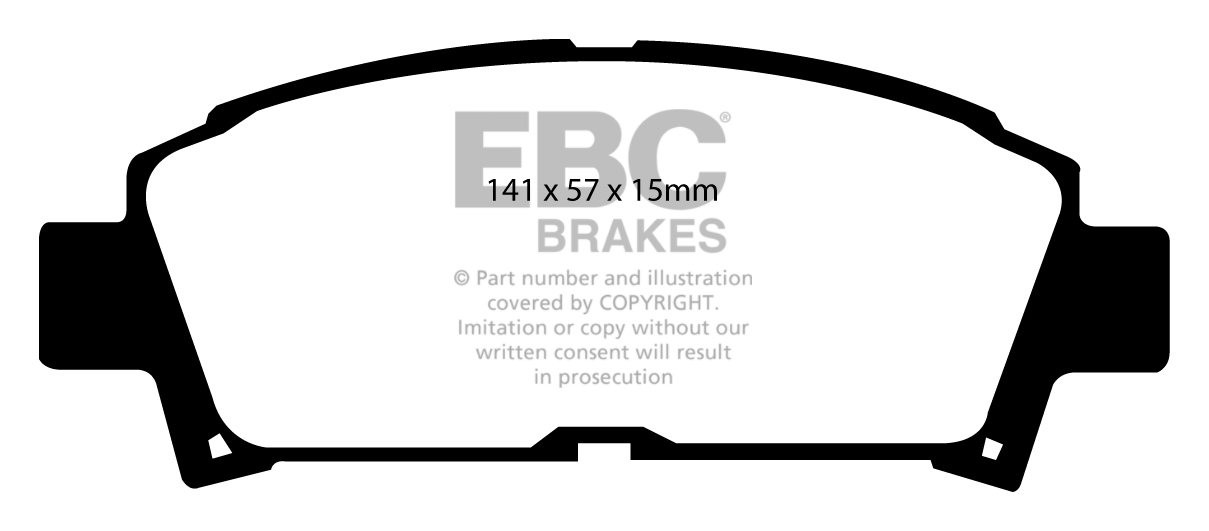 EBC Brakes TOYOTA Avensis 2.0 (AZT220) 2000-2001 Remblokken voor