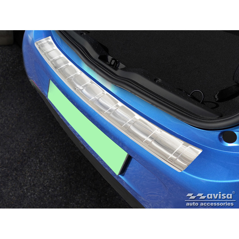 RVS Achterbumperprotector  Smart ForFour (W453) 2014-2020 & FL 2020- incl. EQ 'Ribs'