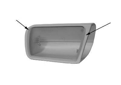 spiegelkapje, links Mercedes S klasse, W140, 1993-1998