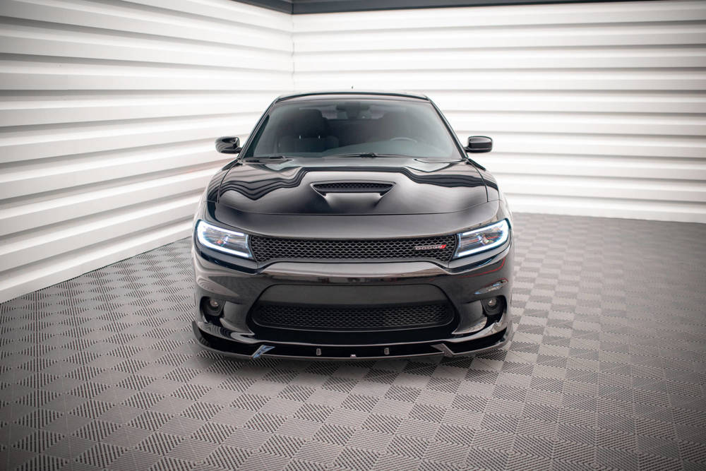 Voorspoiler V.2 Dodge Charger SRT MK7 FL Maxton Glans Zwart
