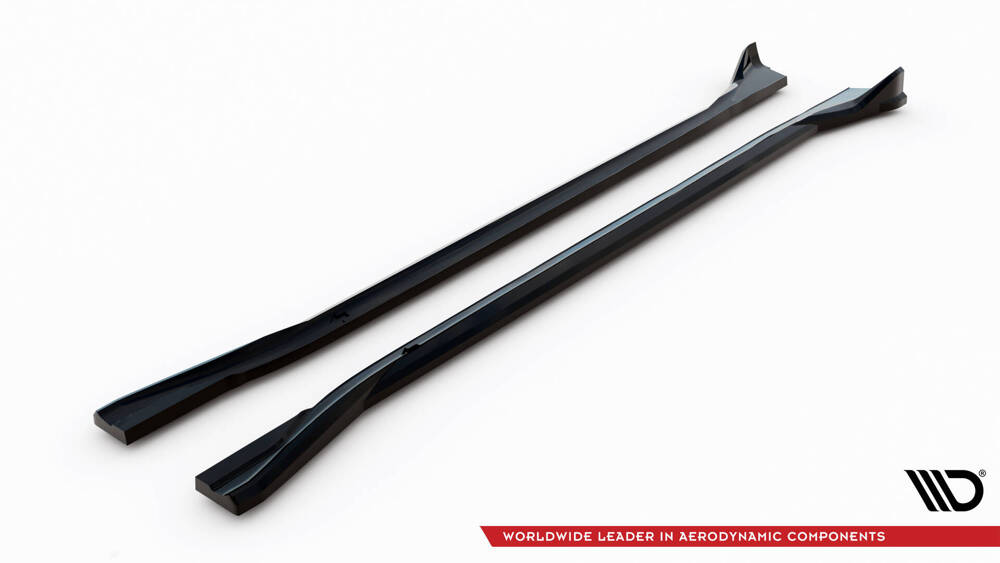 Zijskirts BMW XM G09 Maxton Glans Zwart