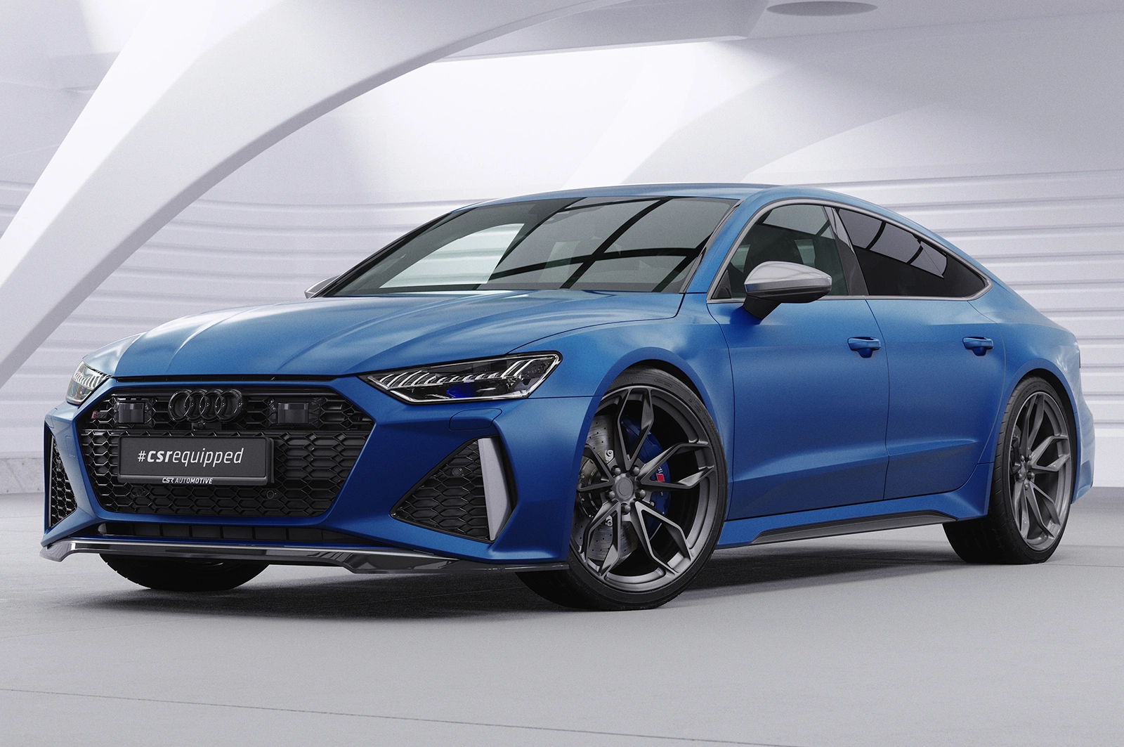 Voorspoiler Audi RS6 C8 / RS7 C8 (4K) Glans Zwart van CSR Automotive (2019-)