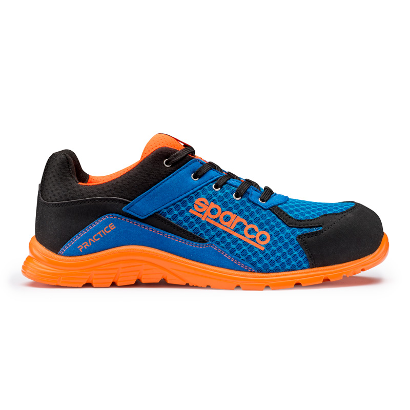 Sparco Lichtgewicht Werkschoenen Practice S1P Niki Blauw/Oranje Maat 36