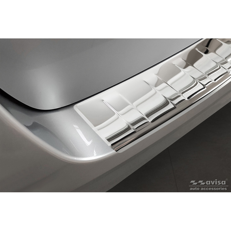 Chroom RVS Achterbumperprotector  Volkswagen Multivan T7 2021- 'Ribs'