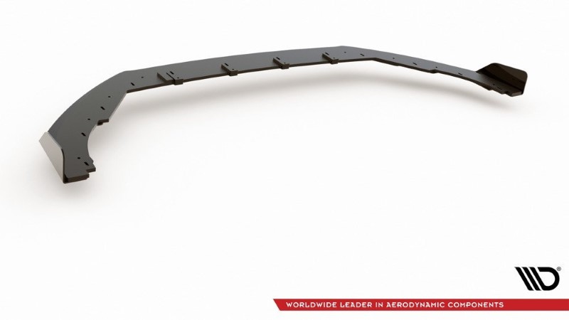 Voorspoiler Ford Focus ST / ST-Line Mk4 (Racing) Glanzend Zwart + Kleppen