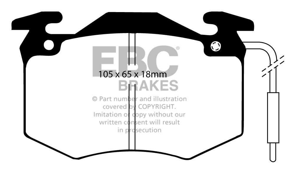 EBC Brakes PEUGEOT 505 2.0 81-92 Remblokken voorzijde