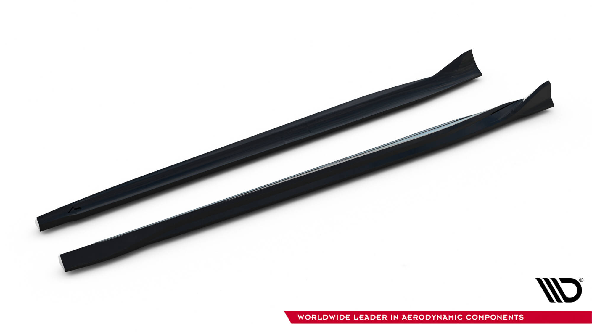 Zijskirts Mercedes-AMG GT C C190 Facelift Maxton Glanzend zwart