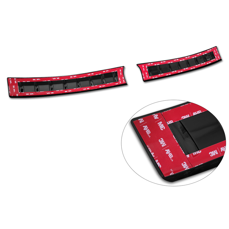 Zwart RVS Achterbumperprotector  Citroën C4 X 2023- 'Ribs' (2-delig)