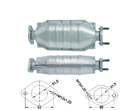 Mitsubishi LANCER 1.3i 1298 cc 55 Kw / 75 cv 4G13 Magnaflow CAT
