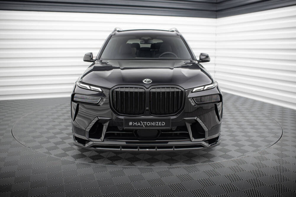 Voorspoiler BMW X7 M-Pack G07 FL Maxton Glans Zwart