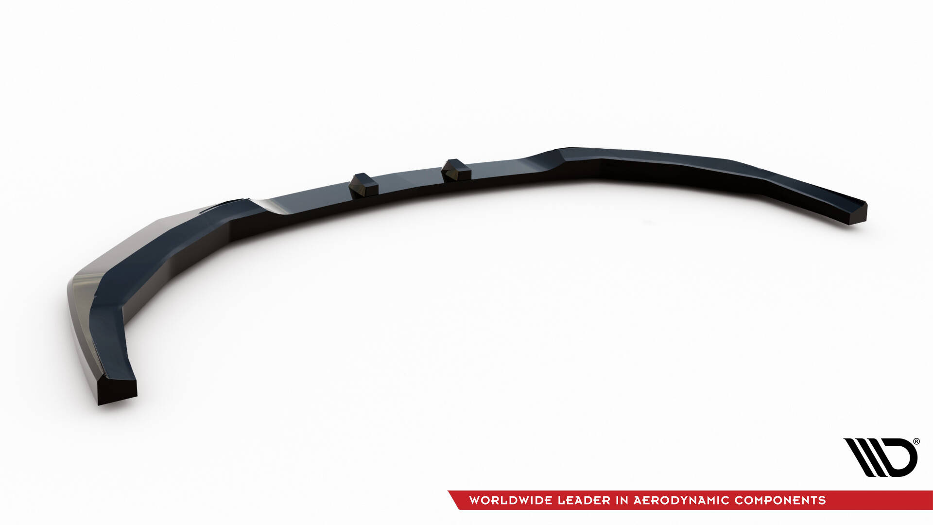 Voorspoiler V.2 Ford Mustang GT MK7 Maxton Glanzend zwart