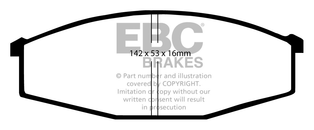 EBC Brakes NISSAN BEDRIJFSWAGEN Cabstar 2.0 (F22) 82-89 Remblokk