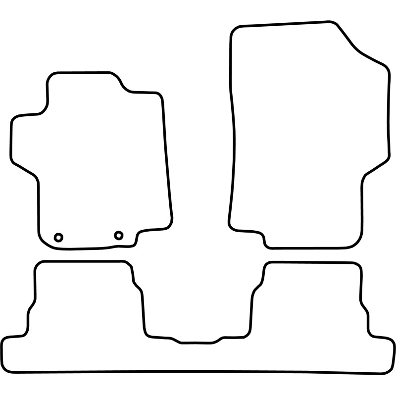 Automatten Velours  Peugeot 1007 2005-2009
