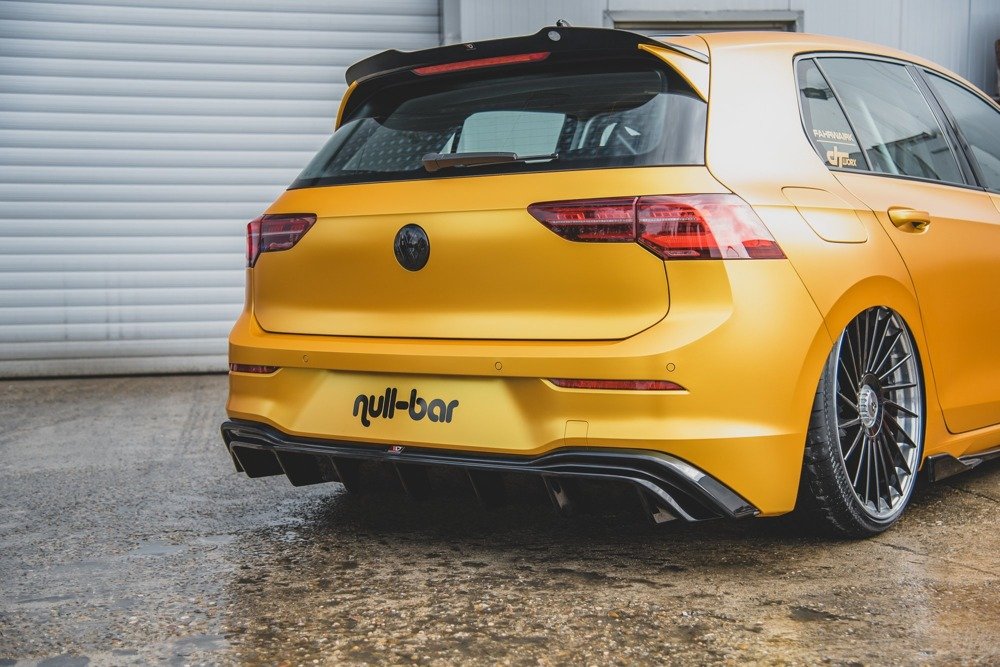 Spoiler V.2 VW Golf 8 & R-Line Manxton Glans Zwart